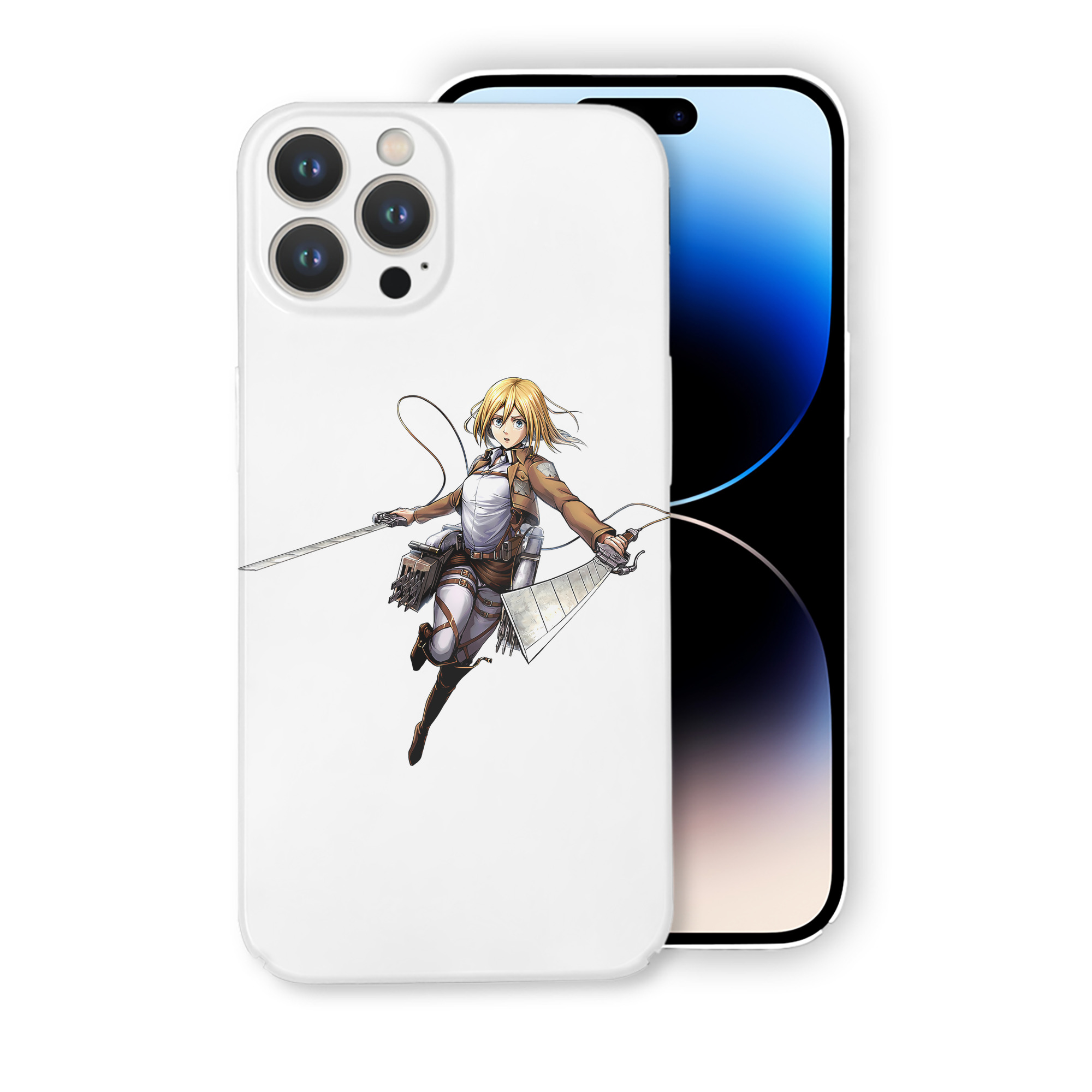 （画像用） 進撃の巨人 クリスタ·レンズ Attack on Titan Christa Lenz 【iPhone 14シリーズ対応】ハードケース